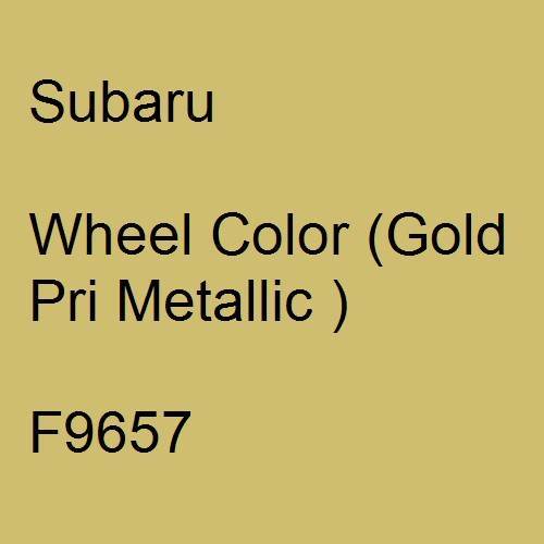 Subaru, Wheel Color (Gold Pri Metallic ), F9657.